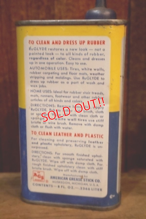 画像3: dp-251008-87 AMERICAN GREASE STICK CO. / RU-GLYDE RUBBER CLEANER HANDY CAN