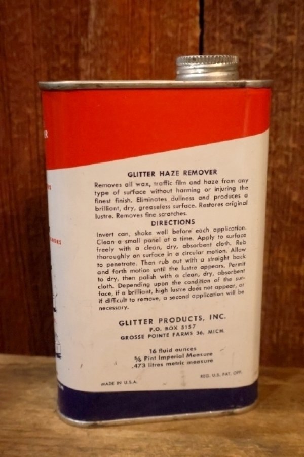 画像4: dp-251010-14 GLITTER PRODUCTS, INC 1950's GLITTER HAZE REMOVER Super Liquid Cleaner Can