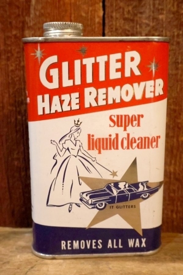画像1: dp-251010-14 GLITTER PRODUCTS, INC 1950's GLITTER HAZE REMOVER Super Liquid Cleaner Can