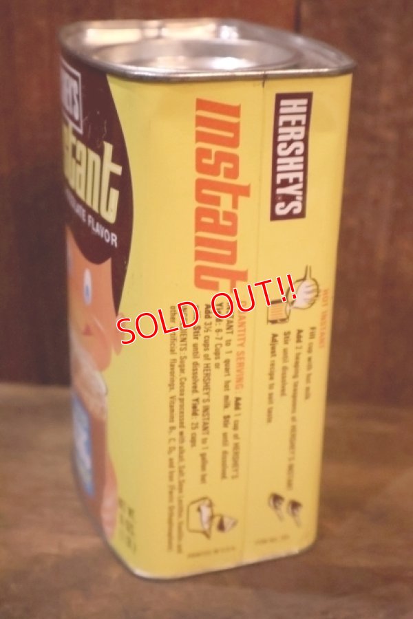 画像4: dp-251010-08 HERSHEY'S / 1970's Instant Real Chocolate Flavor Tin Can