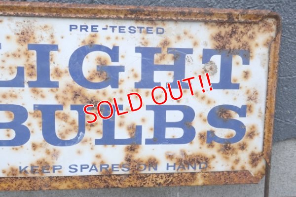 画像3: dp-251008-08 GENERAL ELECTRIC 1960's-1970's LIGHT BULBS W-sided Metal Sign