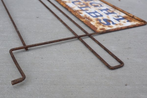 画像10: dp-251008-08 GENERAL ELECTRIC 1960's-1970's LIGHT BULBS W-sided Metal Sign