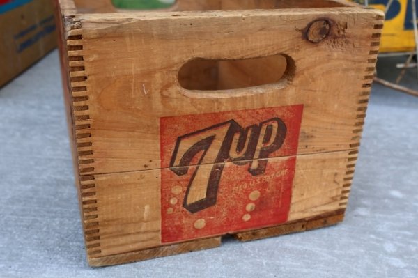 画像11: dp-251010-02 7 Up 1950's Wood Box