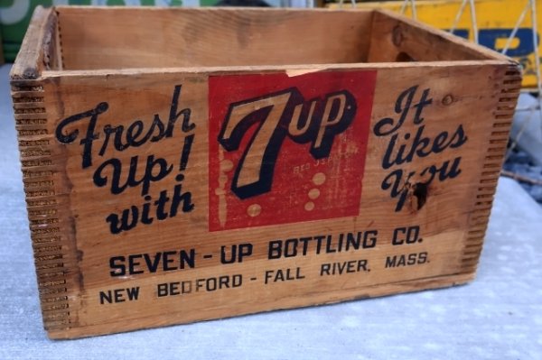 画像5: dp-251010-02 7 Up 1950's Wood Box