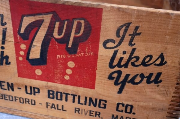 画像3: dp-251010-02 7 Up 1950's Wood Box