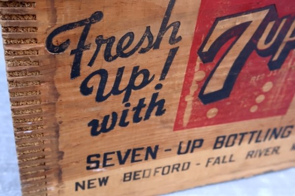 画像8: dp-251010-02 7 Up 1950's Wood Box