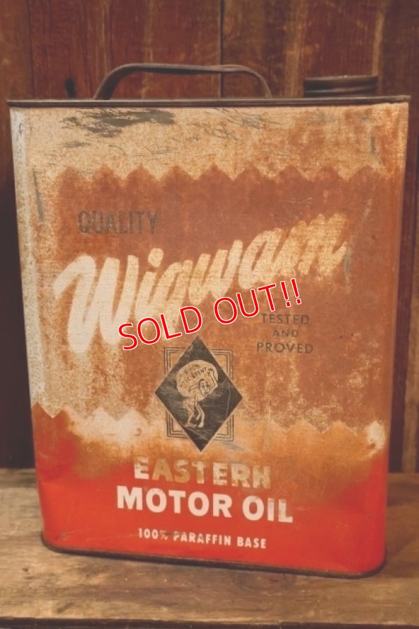 画像3: dp-251008-87 Wigwam EASTERN MOTOR OIL 2 U.S. GALLONS CAN