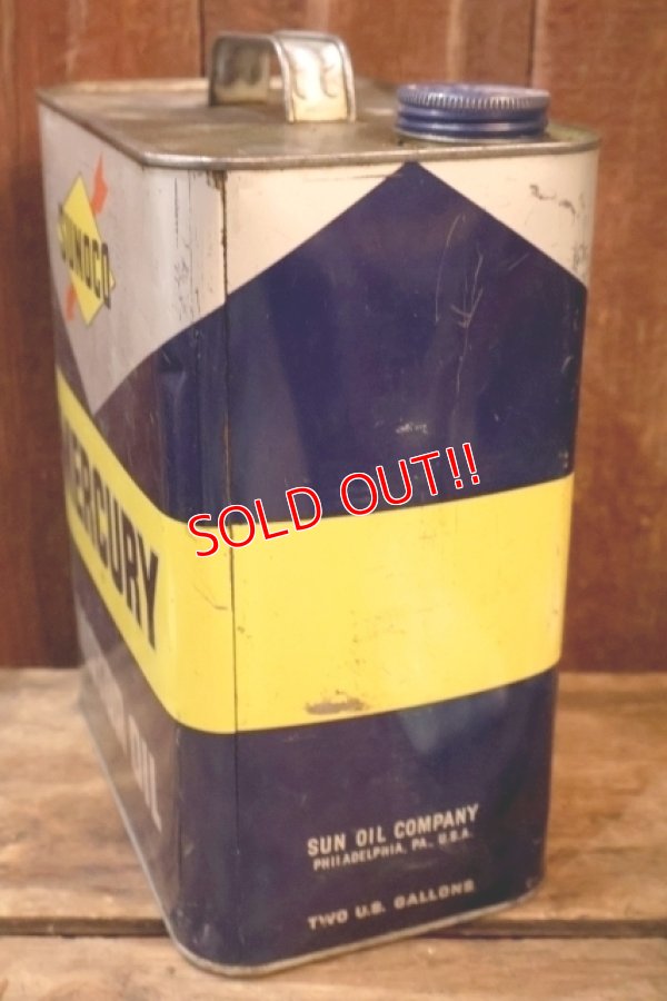 画像4: dp-251008-87 SUNOCO MERCURY MOTOR OIL 2 U.S. GALLONS CAN