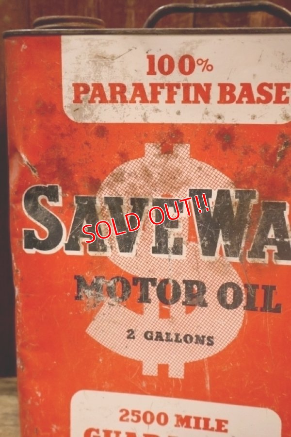 画像2: dp-251008-87 SAVE WAY MOTOR OIL 2 U.S. GALLONS CAN