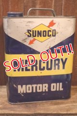 dp-251008-87 SUNOCO MERCURY MOTOR OIL 2 U.S. GALLONS CAN