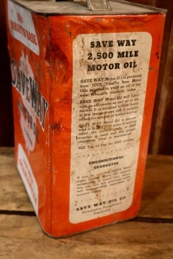 画像6: dp-251008-87 SAVE WAY MOTOR OIL 2 U.S. GALLONS CAN