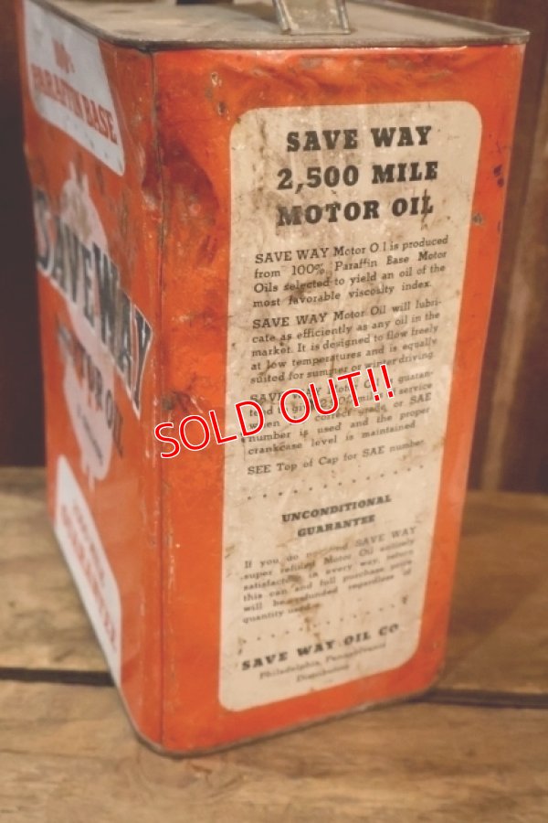 画像6: dp-251008-87 SAVE WAY MOTOR OIL 2 U.S. GALLONS CAN