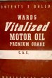 画像2: dp-251008-87 WARDS Vitalized MOTOR OIL 2 U.S. GALLONS CAN (2)