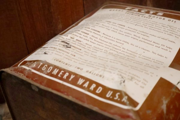 画像4: dp-251008-87 WARDS Vitalized MOTOR OIL 2 U.S. GALLONS CAN