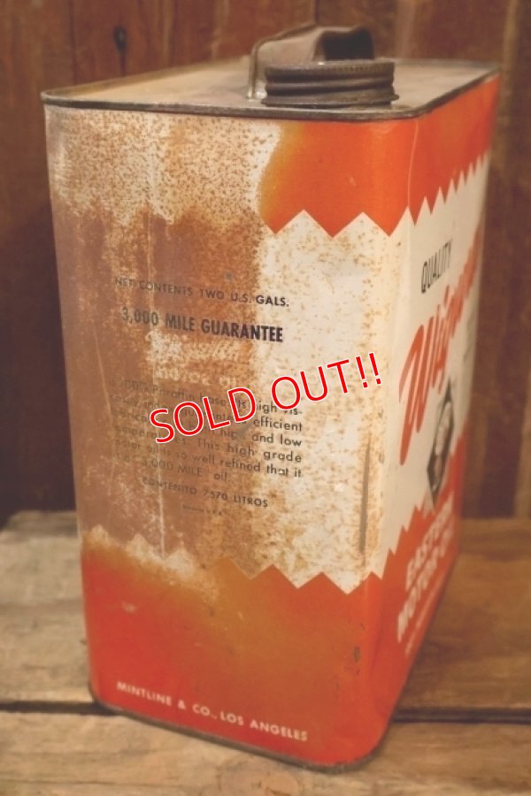 画像5: dp-251008-87 Wigwam EASTERN MOTOR OIL 2 U.S. GALLONS CAN