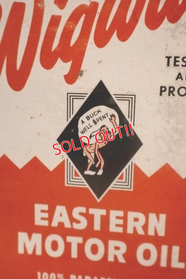 画像2: dp-251008-87 Wigwam EASTERN MOTOR OIL 2 U.S. GALLONS CAN
