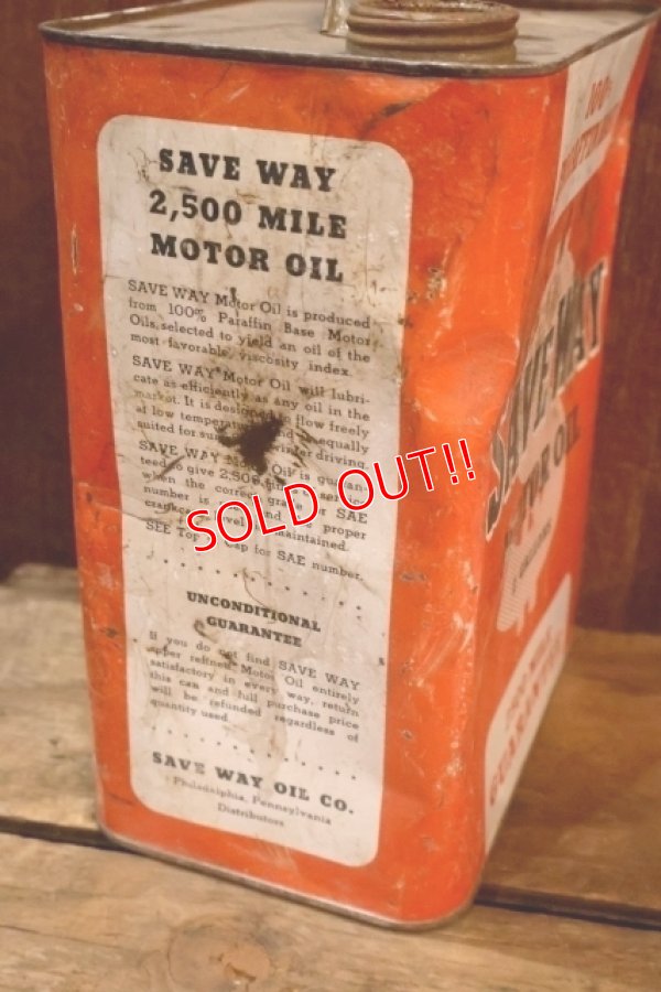画像5: dp-251008-87 SAVE WAY MOTOR OIL 2 U.S. GALLONS CAN