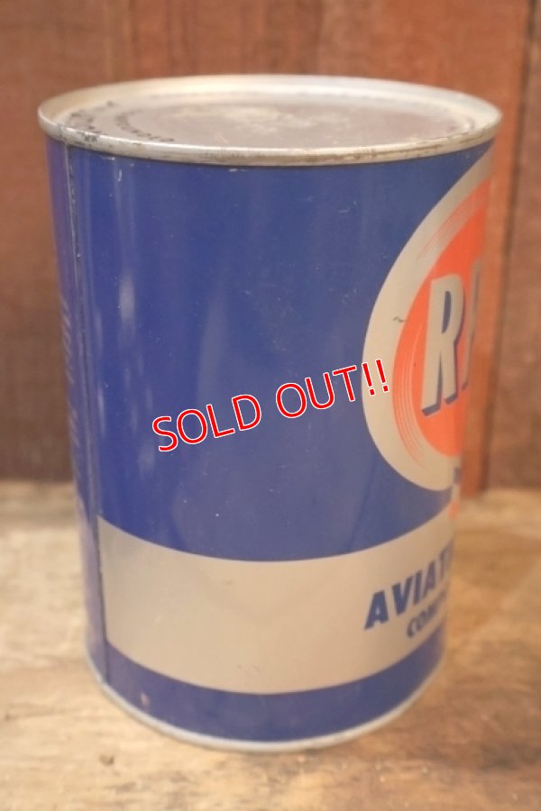 画像4: dp-251008-87 RPM 1950's AVITATION OIL COMPOUNDED ONE QUART CAN