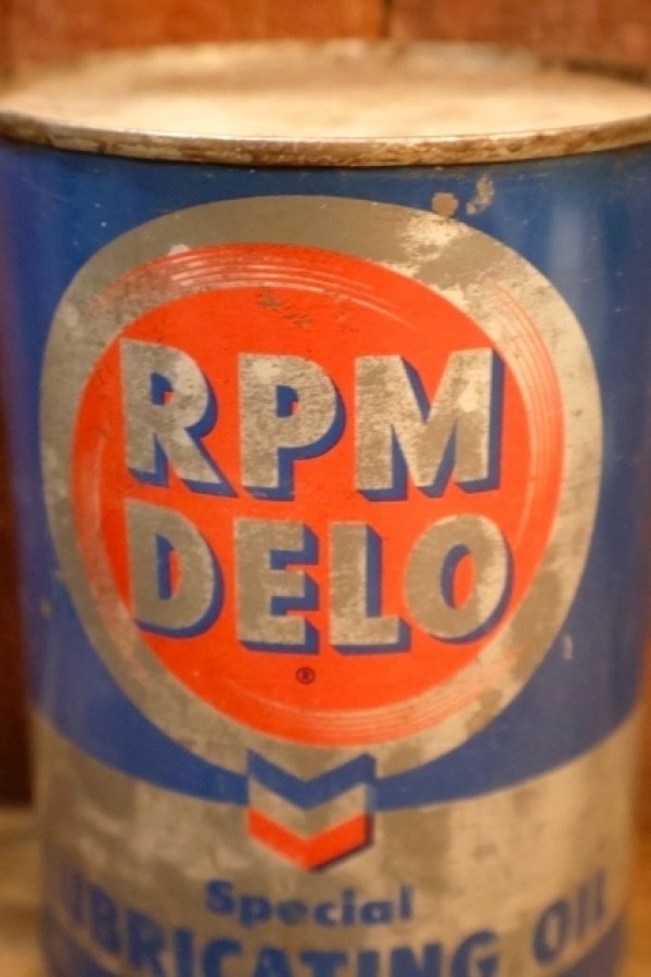 画像2: dp-251008-87 RPM DELO 1950's Special LUBRICATING OIL ONE QUART CAN