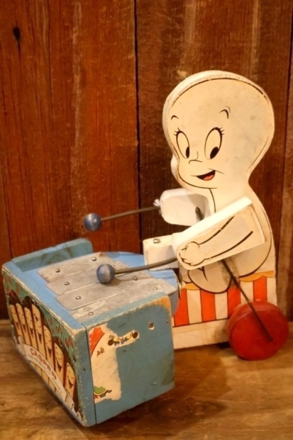 画像1: ct-251105-52 Casper / The American Pre-School Toy 1962 Musical Pull Toy