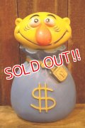 ct-251105-50 PLAY PAL PLASTIC. 1971 "Mr. Moneybags" Coin Bank