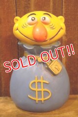 ct-251105-50 PLAY PAL PLASTIC. 1971 "Mr. Moneybags" Coin Bank