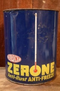 dp-251008-69 DU PONT 1940's-1950's ZERONE Anti-Rust ANTI-FREEZE ONE U.S. GALLON CAN