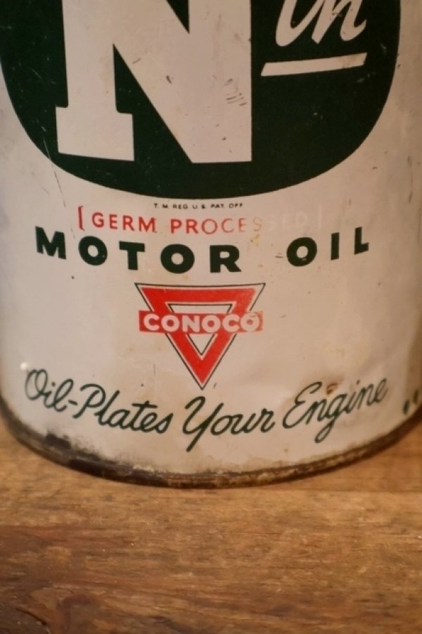 画像2: dp-251008-87 CONOCO 1940's N th MOTOR OIL ONE U.S. QUART CAN