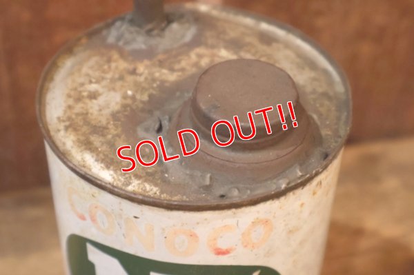 画像6: dp-251008-87 CONOCO 1940's N th MOTOR OIL ONE U.S. QUART CAN