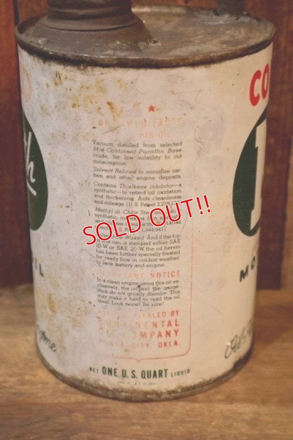 画像4: dp-251008-87 CONOCO 1940's N th MOTOR OIL ONE U.S. QUART CAN