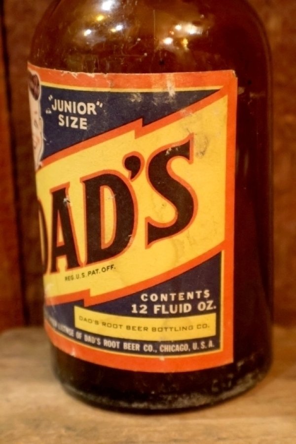 画像3: dp-251105-01 DAD'S ROOT BEER / 1950's "JUNIOR SIZE" 12 FLUID OZ. BOTTLE