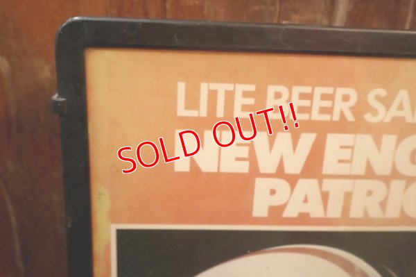 画像8: dp-251008-11 New England Patriots × Lite Beer 1980's-1990's Plastic Sign