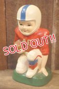 dp-251105-33 Sears 1970's Chalk Ware Football Player Coin Bank