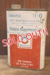 dp-251008-87 Delco Supreme 11 Motor Vehicle Brake Fluid One U.S. Quart Can