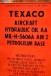 画像2: dp-251008-72 TEXACO AIRCRAFT HYDRAULIC OIL ONE U.S. GALLON CAN (2)