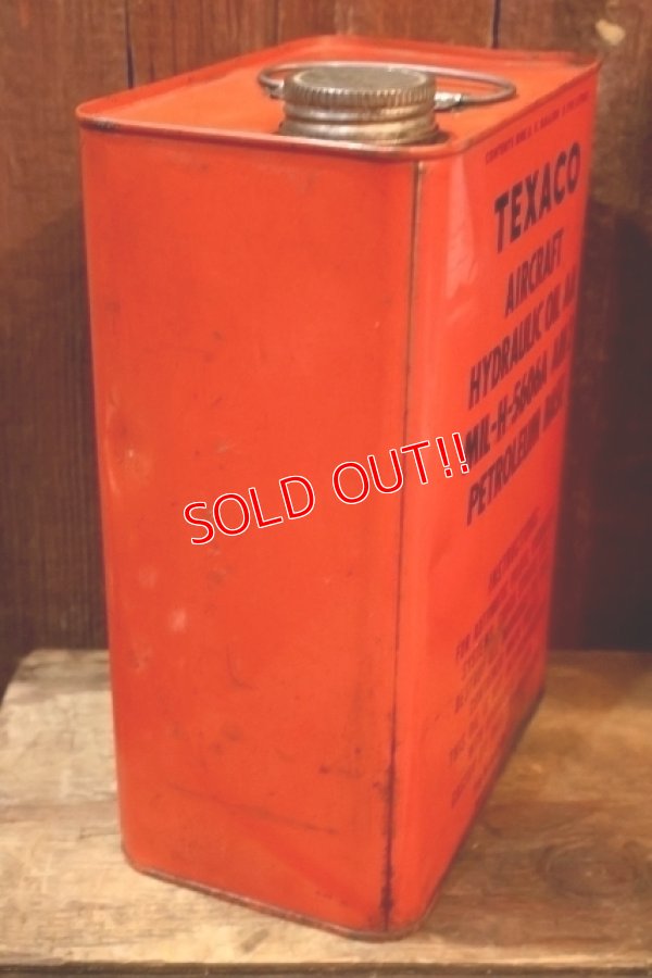 画像5: dp-251008-72 TEXACO AIRCRAFT HYDRAULIC OIL ONE U.S. GALLON CAN