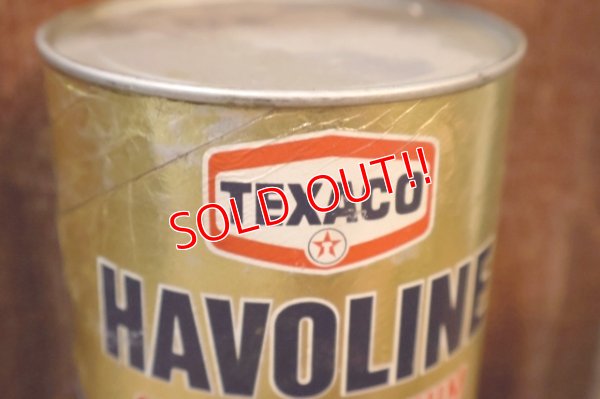 画像2: dp-251008-87 TEXACO 1970's HAVOLINE SUPER PREMIUM OIL ONE U.S. GALLON CAN