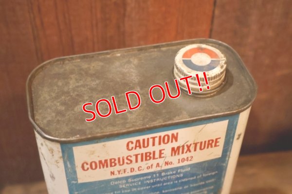 画像7: dp-251008-87 Delco Supreme 11 Motor Vehicle Brake Fluid One U.S. Quart Can