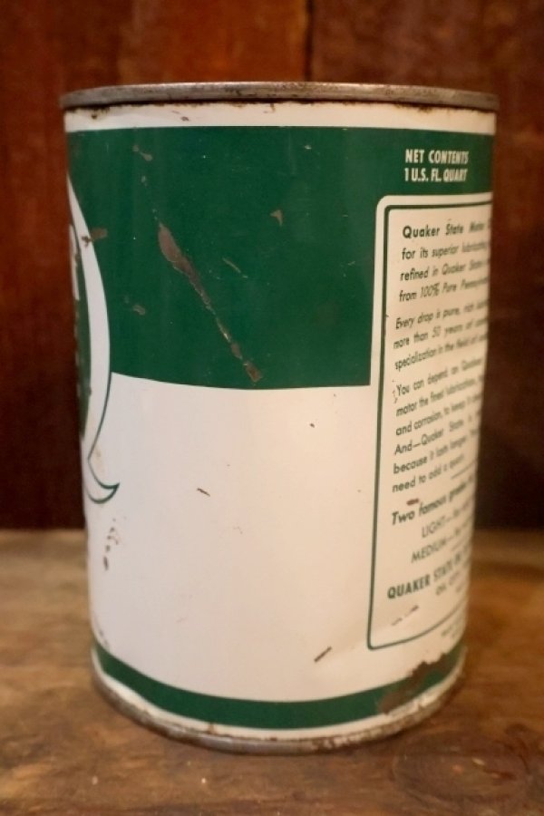 画像4: dp-251008-87 QUAKER STATE 1950's-1960's MOTOR OIL ONE U.S. QUART CAN