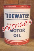 dp-251008-87 TIDEWATER OIL SERVICE 1950's MOTOR OIL ONE U.S. QUART CAN