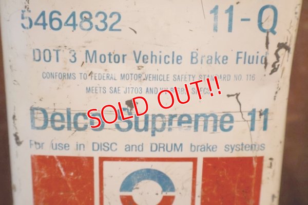 画像2: dp-251008-87 Delco Supreme 11 Motor Vehicle Brake Fluid One U.S. Quart Can