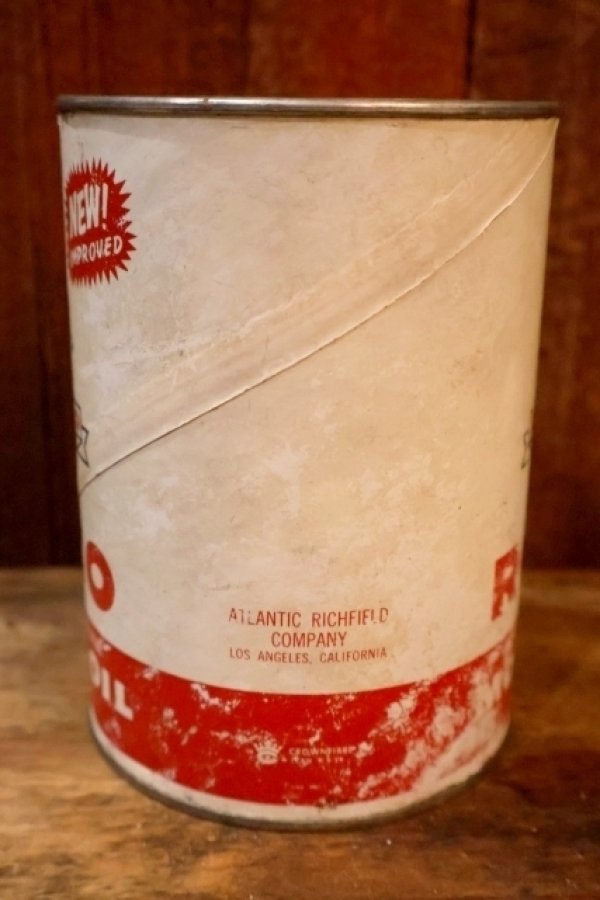画像5: dp-251008-72 RICHFIELD 1960's ROCO MOTOR OIL ONE U.S. QUART CAN