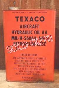 dp-251008-72 TEXACO AIRCRAFT HYDRAULIC OIL ONE U.S. GALLON CAN