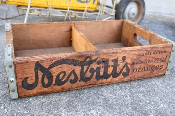 画像4: dp-250701-09 Nesbitt's Oranges / 1950's Wood Crate Box