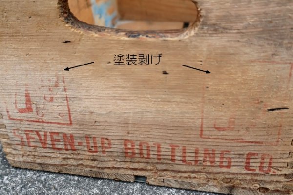 画像9: dp-250701-08 7 Up / 1960's-1970's Wood Crate Box