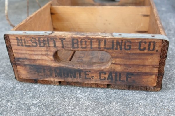 画像8: dp-250701-09 Nesbitt's Oranges / 1950's Wood Crate Box