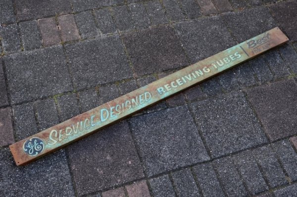 画像2: dp-251008-40 GENERAL ELECTRIC SERVICE DESIGNED RECEIVING TUBES SIGN