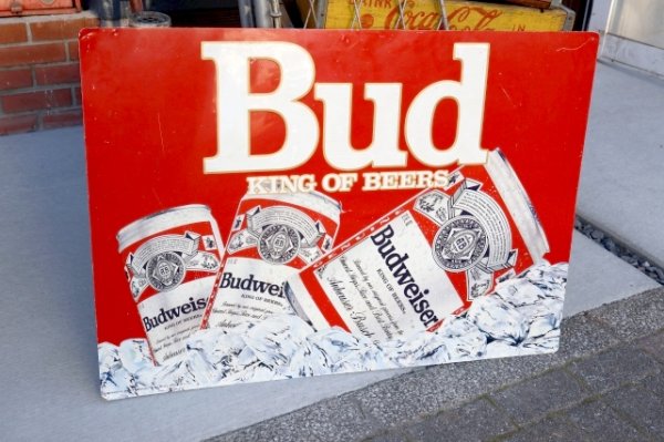 画像1: dp-251008-16 Budweiser 1980's Metal Sign