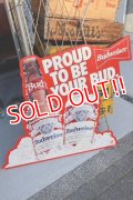 dp-251008-17 Budweiser 1990's Metal Sign