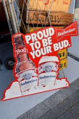 dp-251008-17 Budweiser 1990's Metal Sign